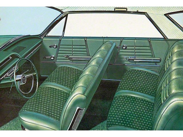 Full Size Chevy Seat Cover Set, 4-Door Hardtop, Impala, 1964 (Impala Coupe, Four-Door)