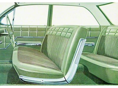 Full Size Chevy Seat Cover Set, 4-Door Sedan, Impala, 1962