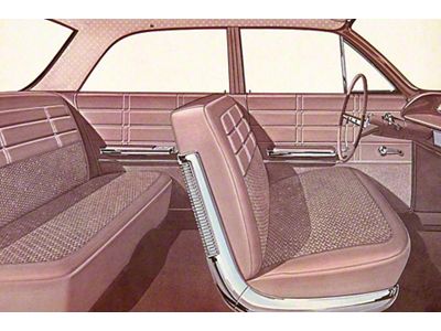 Full Size Chevy Seat Cover Set, 4-Door Sedan, Impala, 1963