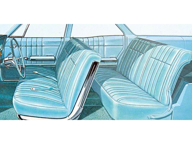 Full Size Chevy Seat Cover Set, 6-Passenger Impala Wagon, 1965
