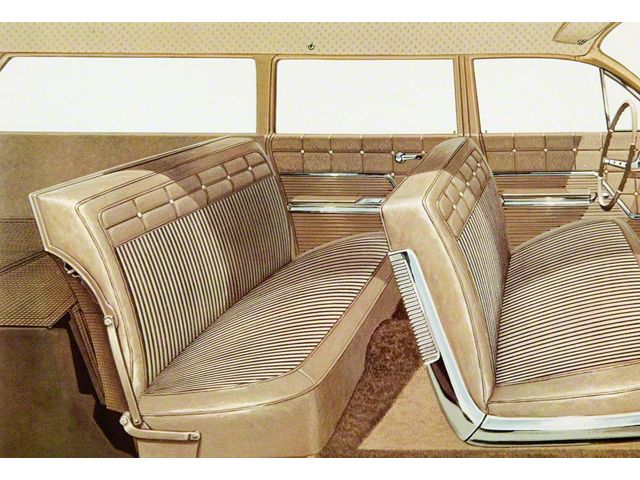 Full Size Chevy Seat Cover Set, 6-Passenger Wagon, Impala, 1962
