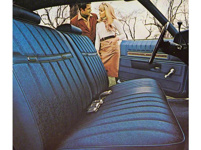Full Size Chevy Seat Cover Set, Bench Cloth, 2-Door Hardtop, Impala, 1971 (Impala Sports Coupe, Two-Door)