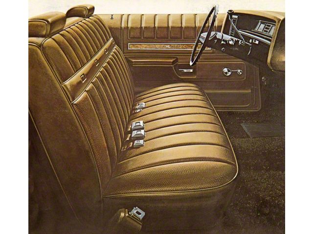 Full Size Chevy Seat Cover Set, Bench Vinyl, 2-Door Hardtop, Impala, 1971-1972 (Impala Sports Coupe, Two-Door)