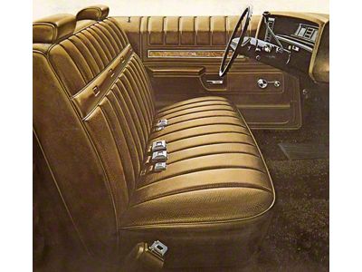 Full Size Chevy Seat Cover Set, Bench Vinyl, 2-Door Hardtop, Impala, 1971-1972 (Impala Sports Coupe, Two-Door)