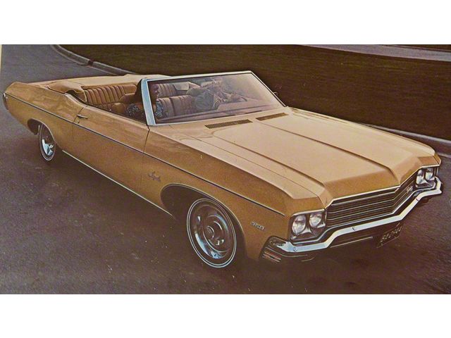 Full Size Chevy Seat Cover Set, Bench Vinyl, Convertible, Impala, 1970 (Impala Convertible)