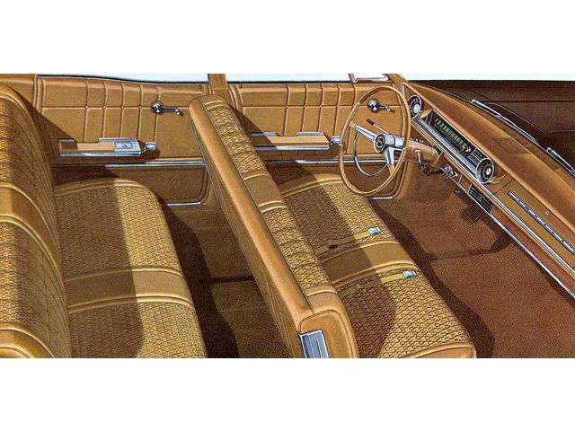 Full Size Chevy Seat Cover Set, Cloth, 4-Door Sedan, Impala, 1965