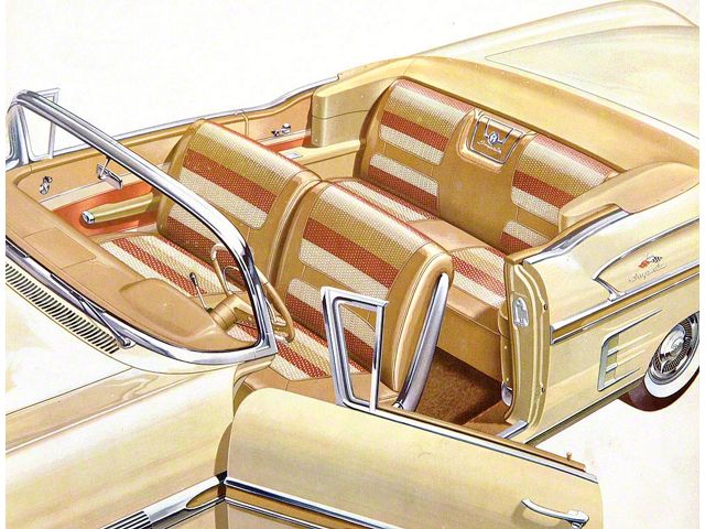 Full Size Chevy Seat Cover Set, Impala Convertible, 1958 (Impala Convertible)