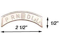 Cleaned Item Name: Shift Indicator Lens, TH200-R4 & TH700-R4 (61-64 Biscayne; 61-64 Impala)