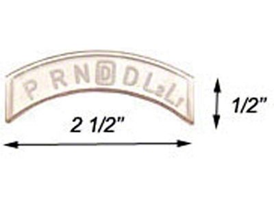 Full Size Chevy Shift Indicator Lens, TH200-R4 & TH700-R4, 1961-1964