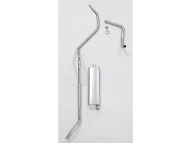 Full Size Chevy Single Aluminized Exhaust System, 6-Cylinder, 1958