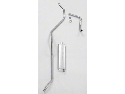 Full Size Chevy Single Aluminized Exhaust System, 6-Cylinder, 1958