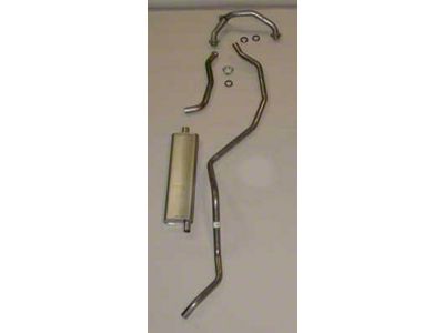 Full Size Chevy Single Aluminized Exhaust System, Small Block, 1960-1964