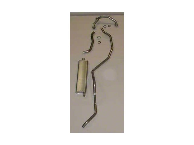 Full Size Chevy Single Aluminized Exhaust System, Small Block, 1960-1964
