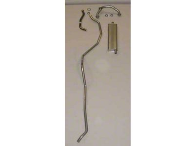 Full Size Chevy Single Exhaust System, Aluminized, Small Block, 1959
