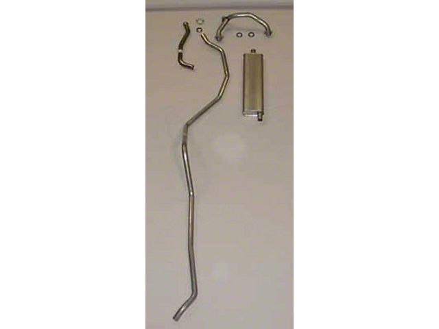 Full Size Chevy Single Exhaust System, Aluminized, Small Block, Wagon & El Camino, 1959