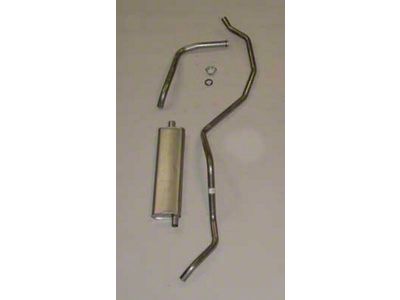 Full Size Chevy Single Exhaust System, Stainless Steel, 6-Cylinder, 1960-1962
