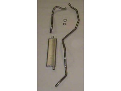 Full Size Chevy Single Exhaust System, Stainless Steel, 6-Cylinder, 1963-1964