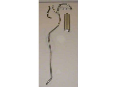 Full Size Chevy Single Exhaust System, Stainless Steel, Small Block, 1959