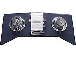 Custom Autosound Full Size Chevy Speaker Panel, Backseat Driver, With 8 Subwoofers & BOSS 400 Watt Amp, 1964
