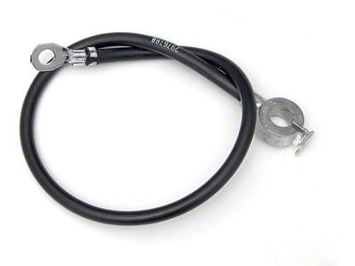 Full Size Chevy Spring Ring Battery Cable, Negative, 283ci,1961-1963