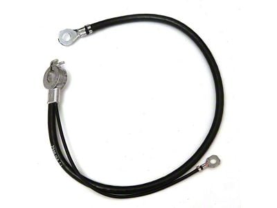 Full Size Chevy Spring Ring Battery Cable, Negative, For Cars Without Air Conditioning, V8, 1964-1965