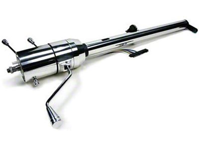 Full Size Chevy Steering Column, Tilt, Column Shift, Steel Finish, ididit, 1967