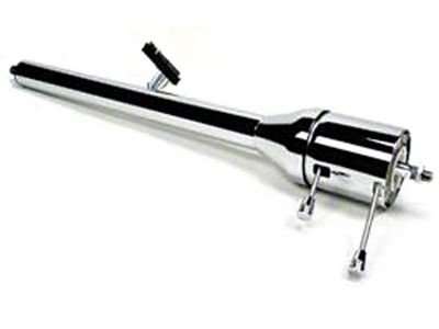 Full Size Chevy Steering Column, Tilt, Floor Shift, Chrome Finish, ididit,1967