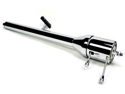 Full Size Chevy Steering Column, Tilt, Floor Shift, Steel Finish, ididit, 1967