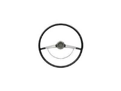 Full Size Chevy Steering Wheel, Black, Impala, 1965-1966