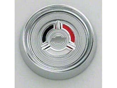 Full Size Chevy Steering Wheel Horn Button, With Wood Wheel, 1964