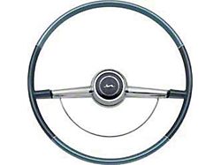 Steering Wheel, Two-Tone Blue, Impala, 1964