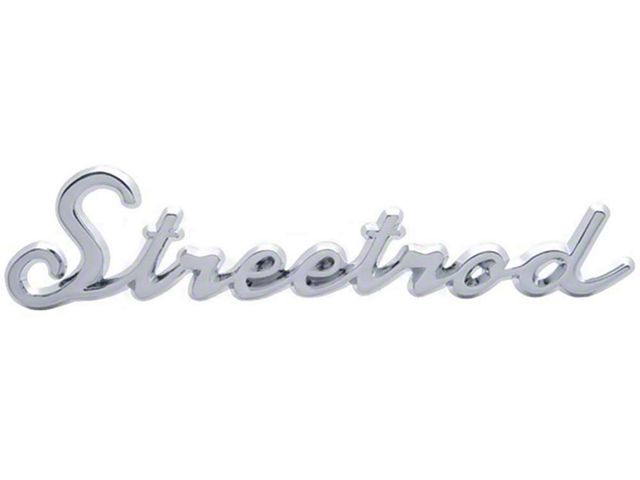 Full Size ChevyStreetrod Script Emblem, Chrome, 1958-84