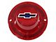 Full Size Chevy Taillight Lens Red with Blue Dot Bowtie Logo, 1962