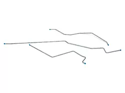 Full Size Chevy Tank To Fuel Pump Dual Exhaust 3/8 Long Frame Gas Line, 1959-1961