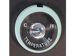 Full Size Chevy Temperature Gauge Lens, 1959-1960