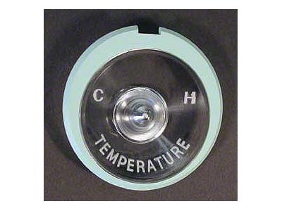 Full Size Chevy Temperature Gauge Lens, 1959-1960