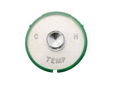 Full Size Chevy Temperature Gauge Lens, 1961-1962