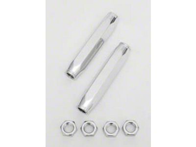 Full Size Chevy Tie Rod Sleeves, Custom, Billet Aluminum, Polished, 1958-1964