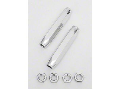 Full Size Chevy Tie Rod Sleeves, Custom, Billet Aluminum, Polished, 1965-1970