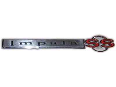 Full Size Chevy Trunk Emblem, Impala SS, 1967