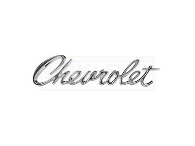 Full Size Chevy Trunk Emblem Script, 1969