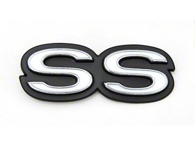 Full Size Chevy Trunk Lid Emblem, Impala SS, 1969