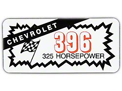 Full Size Chevy Valve-Cover Decal, 396ci/325hp Turbo-Fire, 1965-1972