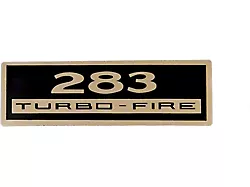Full Size Chevy Valve Cover Decal, Turbo-Fire, 283ci, 1962-1963