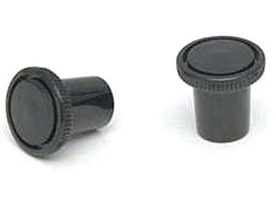 Full Size Chevy Vent Pull Knobs, Black, 1963-1978