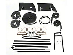 Full Size Chevy Weatherstrip Kit, 2-Door Hardtop, Impala, 1960 (Impala Sports Coupe, Two-Door)