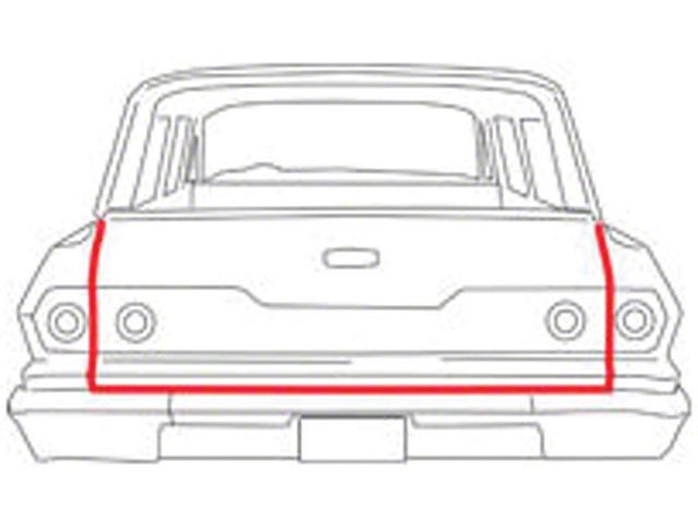 Wagon Tailgate With Molded End, 1961-64