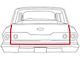 Wagon Tailgate With Molded End, 1961-64