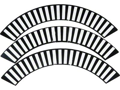 Full Size Chevy Wheel Cover Decal Set, Impala, 1958