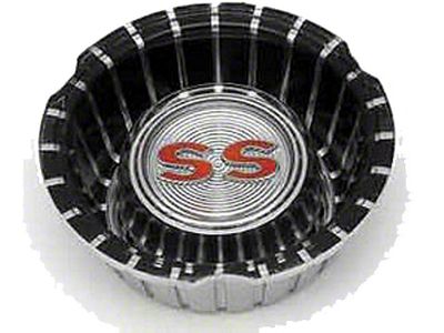 Full Size Chevy Wheel Cover Emblem Insert, Impala SS, 1963